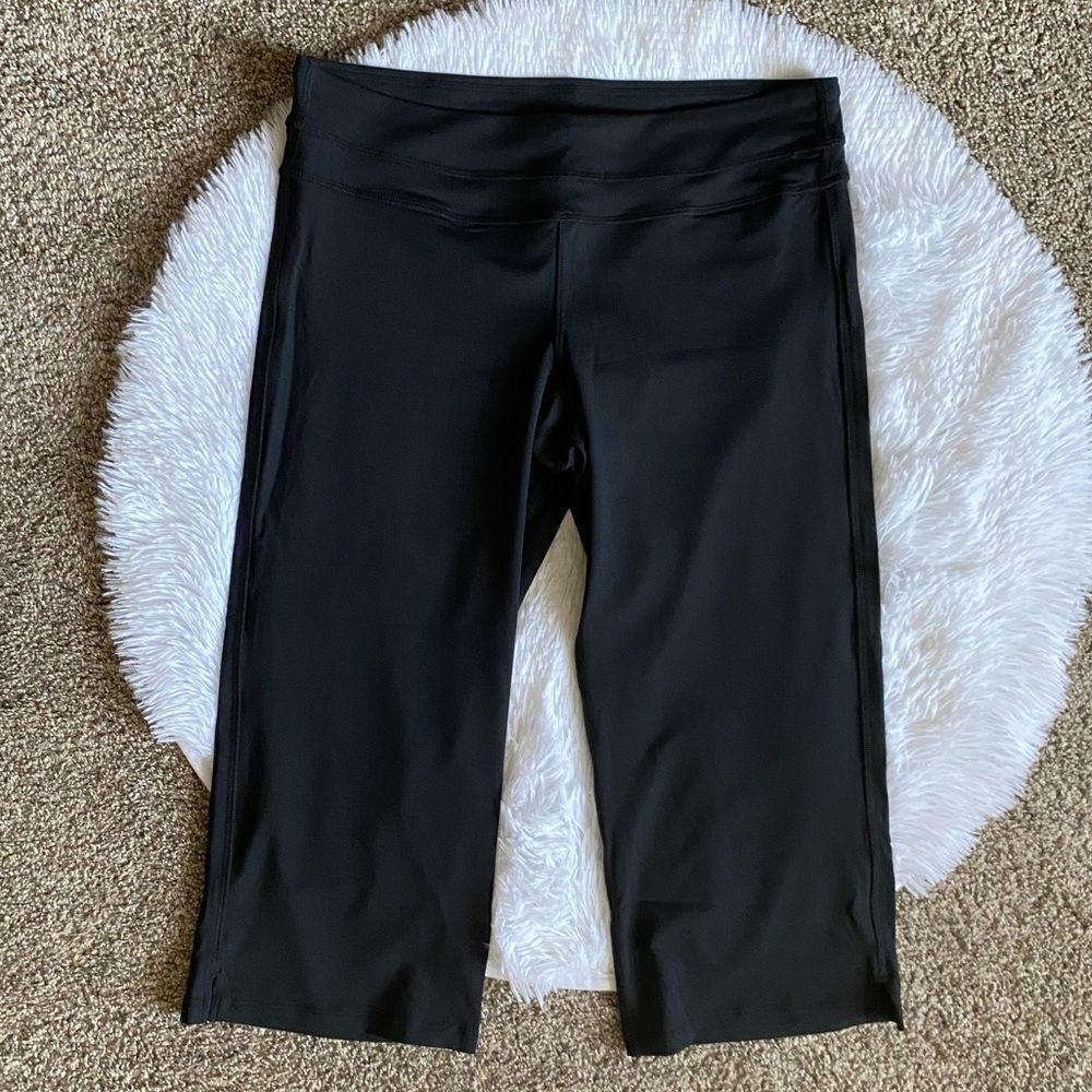 Boston Proper Sport Crop Pants Black Stretchy Womens Size Medium